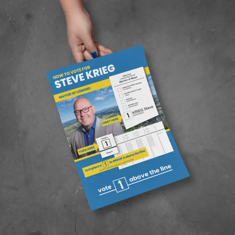 Steve Krieg flyer design by Inversit